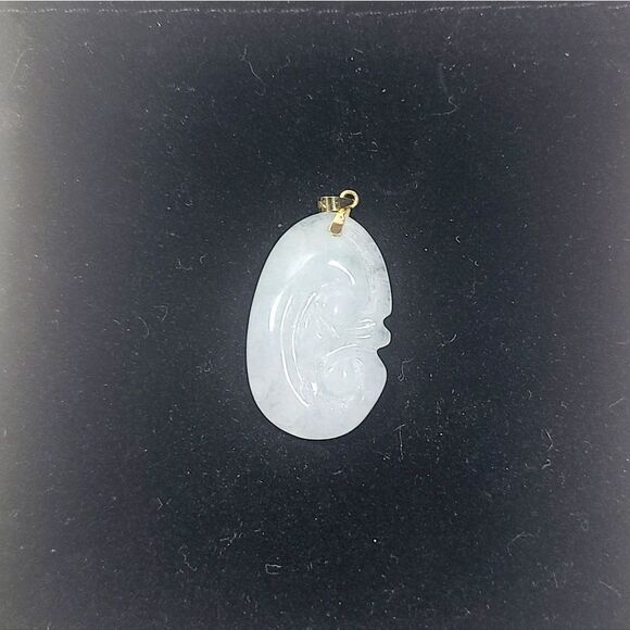 14K Jadeit Necklace - Picture 1 of 3